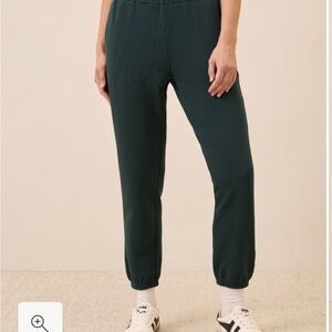 PACT Pine Green Jogger and Crewneck set